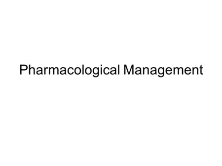 Pharmacological Management. Only symptomatic treatment, there is no cure. Acetylcholinesterase inhibitors - Only for mild to moderate dementia –Donepezil.