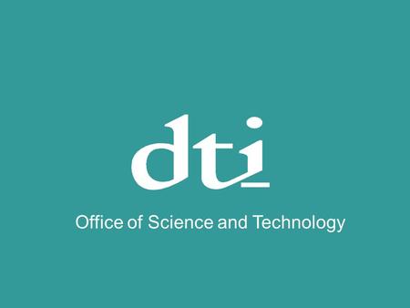 Office of Science and Technology. The Sustainability of University Research: Consultation on Dual Support Reform Presentation to Professors and Heads.