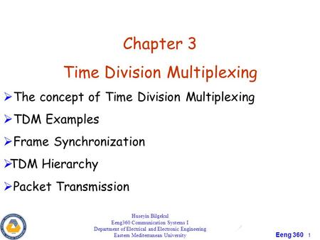 Time Division Multiplexing