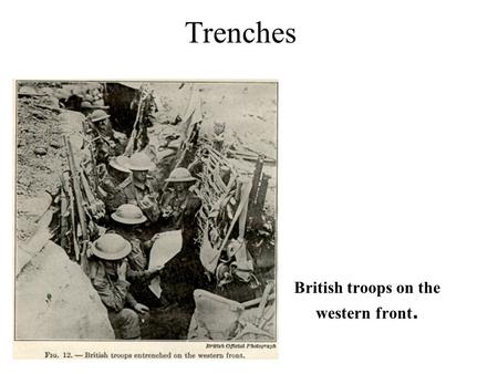 British troops on the western front.