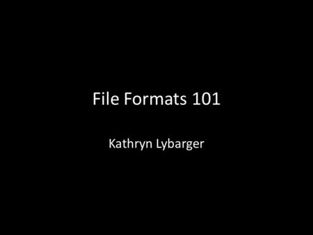 File Formats 101 Kathryn Lybarger. Paul Revere’s Ride Listen my children and you shall hear Of the midnight ride of Paul Revere, On the eighteenth of.