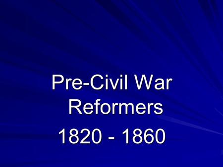 Pre-Civil War Reformers 1820 - 1860. Charles Grandison Finney Famous Preacher Figure in the Second Great Awakening & Revival Movement.