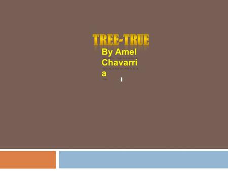 By Amel Chavarri a I. Trees for Life  Trees for Life  Imagine if there were no trees in New York City. Imagine! Where would you go to sit in the shade?