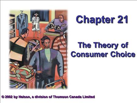 The Theory of Consumer Choice