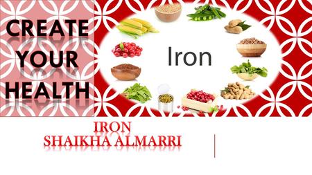 Iron is a mineral that's necessary for life. Iron plays a key role in the making of red blood cells, which carry oxygen. You can get iron from food and.