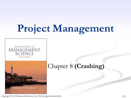 Project Management Chapter 8 (Crashing).