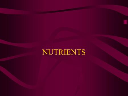 NUTRIENTS. CARBOHYDRATES Body’s main source of energy Sugars, starches and fiber 1 gram of carbohydrates = 4 calories Limited storage space for carbohydrates.