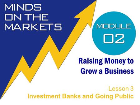 Raising Money to Grow a Business Lesson 3 Investment Banks and Going Public.