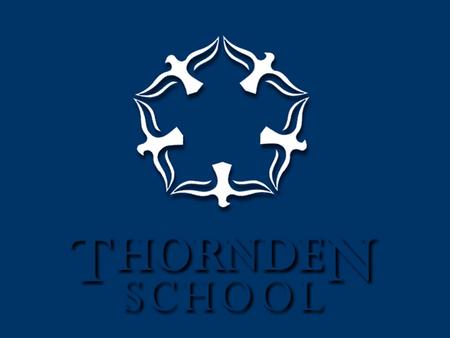 Thornden School An 11-16, mixed comprehensive school, with 1400 pupils on roll A specialist Arts College Science - second specialism Leading Edge status.