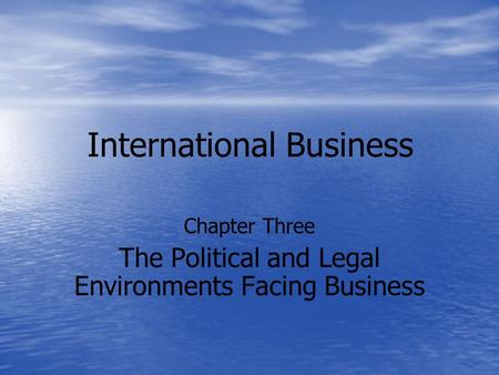 International Business