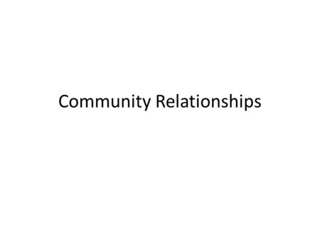 Community Relationships. Ecology & Levels of Organization Ecology – Is the scientific study of the interactions between organisms and the environment.