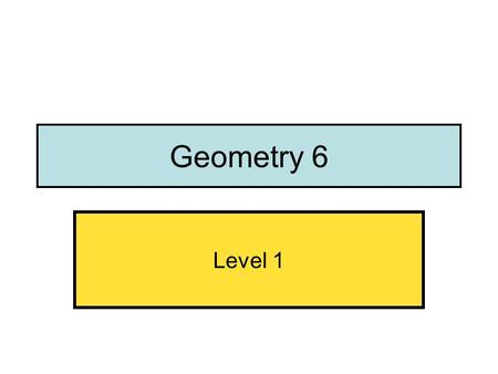 Geometry 6 Level 1. Parts of a circle Why is this triangle isosceles?