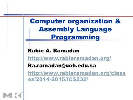 Computer organization & Assembly Language Programming