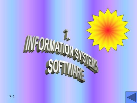 7.1. LEARNING OBJECTIVES DESCRIBE MAJOR TYPES OF SOFTWAREDESCRIBE MAJOR TYPES OF SOFTWARE EXAMINE SYSTEM SOFTWARE & OPERATING SYSTEMSEXAMINE SYSTEM SOFTWARE.