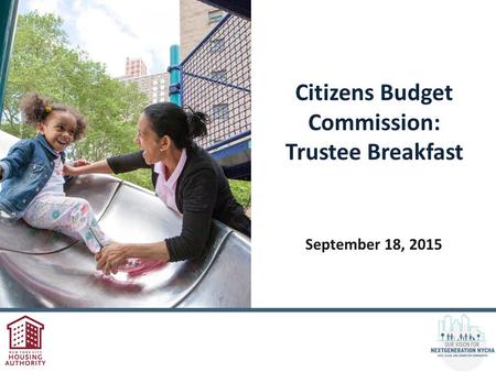 Citizens Budget Commission: Trustee Breakfast September 18, 2015.