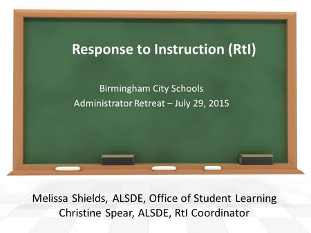 Response to Instruction (RtI)