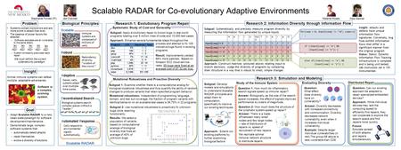 ` Research 2: Information Diversity through Information Flow Subgoal: Systematically and precisely measure program diversity by measuring the information.