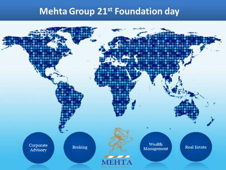 Mehta Group 21 st Foundation day. THE TRAILER…. Market Performance – Jan to Dec 2014 The Trailer…. 38% Equity Return.