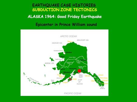 EARTHQUAKE CASE HISTORIES