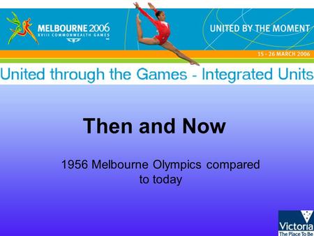 Then and Now 1956 Melbourne Olympics compared to today.