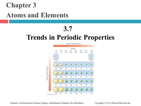 Chapter 3 Atoms and Elements