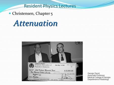 Resident Physics Lectures