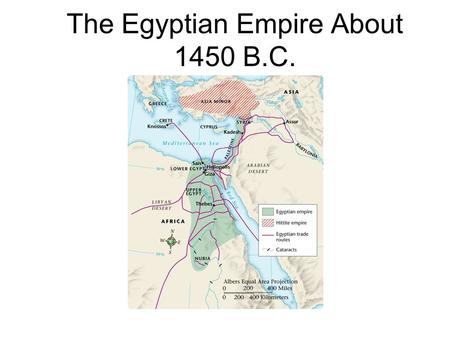 The Egyptian Empire About 1450 B.C.