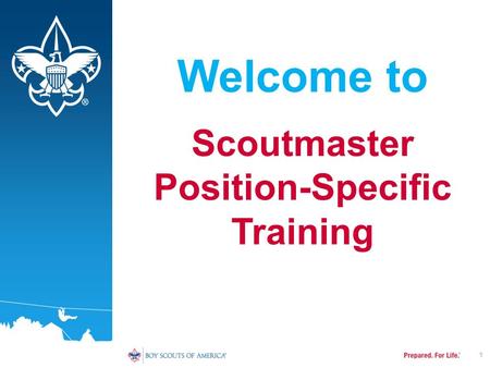 Scoutmaster Position-Specific Training