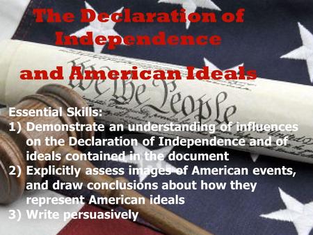 The Declaration of Independence