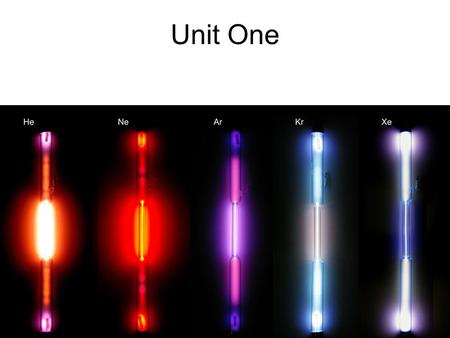 Unit One. Notes One Unit One Two Classes of Elements What Are Stable Elements? Stabilizing Sodium Stabilizing Oxygen Sodium Loses electrons to Oxygen.