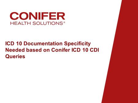 ICD 10 Documentation Specialty Introduction