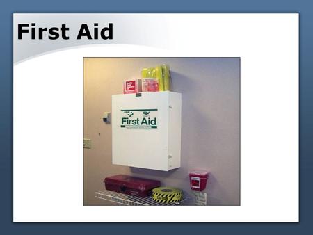 First Aid. Responding to a health emergency Injury and acute illness Interactions with local emergency medical services 1a.