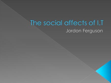  People of the modern day are less social able to their neighbours in the community.  Most things can be achieved online like groceries shopping, clothes.