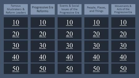 You can type your own categories and points values in this game board. Type your questions and answers in the slides we’ve provided. When you’re in slide.