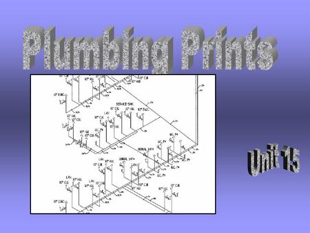 Plumbing Prints Unit 15.