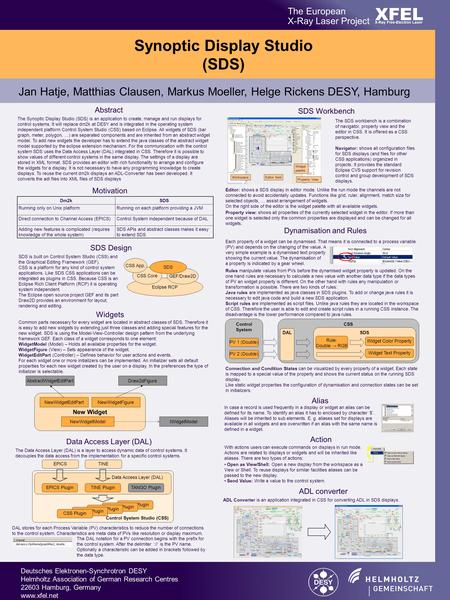 Deutsches Elektronen-Synchrotron DESY Helmholtz Association of German Research Centres 22603 Hamburg, Germany www.xfel.net The European X-Ray Laser Project.