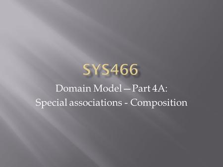 Domain Model—Part 4A: Special associations - Composition.