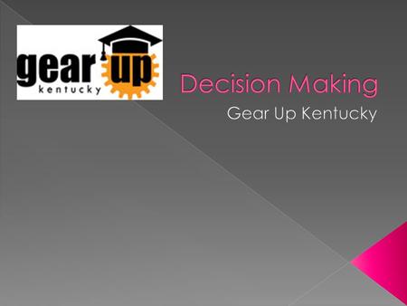 A decision is a choice you make between 2 or more possibilities. We make decisions all the time. Even choosing not to make a decision is a decision. Decisions.