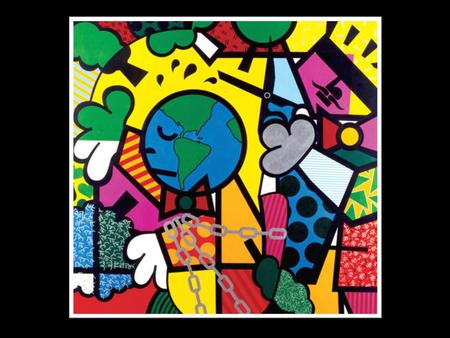 “Cutting Trees” Romero Britto 1992 Acrylic on canvas Images retrieved Nov. 2011 from www.britto.com.