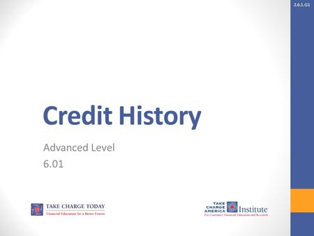 Credit History Advanced Level 6.01.