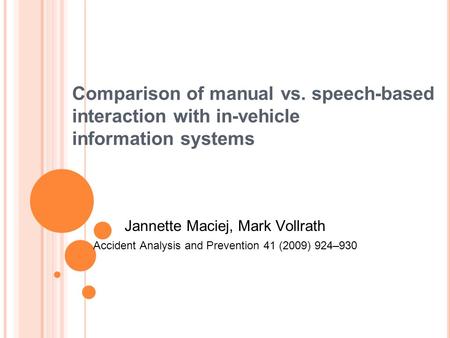 Comparison of manual vs