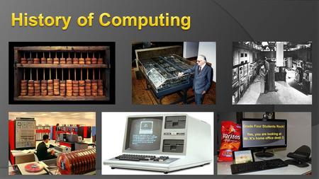 History of Computing.