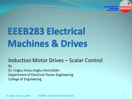 EEEB283 Electrical Machines & Drives