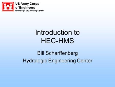 Introduction to HEC-HMS