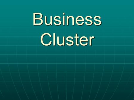 Business Cluster. Auto Services Station Manager In charge of daily operations. In charge of daily operations. They make sure all equipment is on and working.