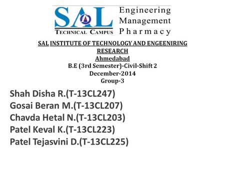 Patel Tejasvini D.(T-13CL225)