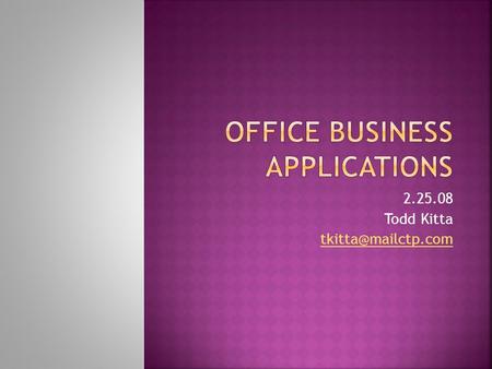 2.25.08 Todd Kitta  Covenant Technology Partners  Professional Windows Workflow Foundation.