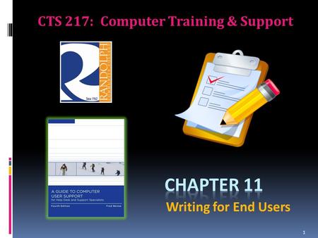 CTS 217: Computer Training & Support