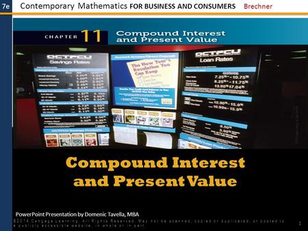 Compound Interest and Present Value