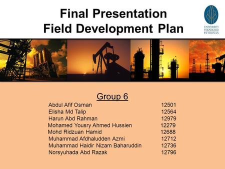 Field Development Plan